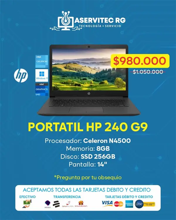Laptop HP 240 G9